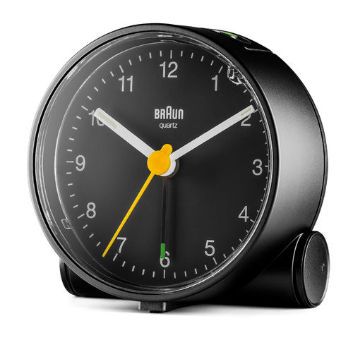 Braun BC01B, classic design alarm clock, black, 66003