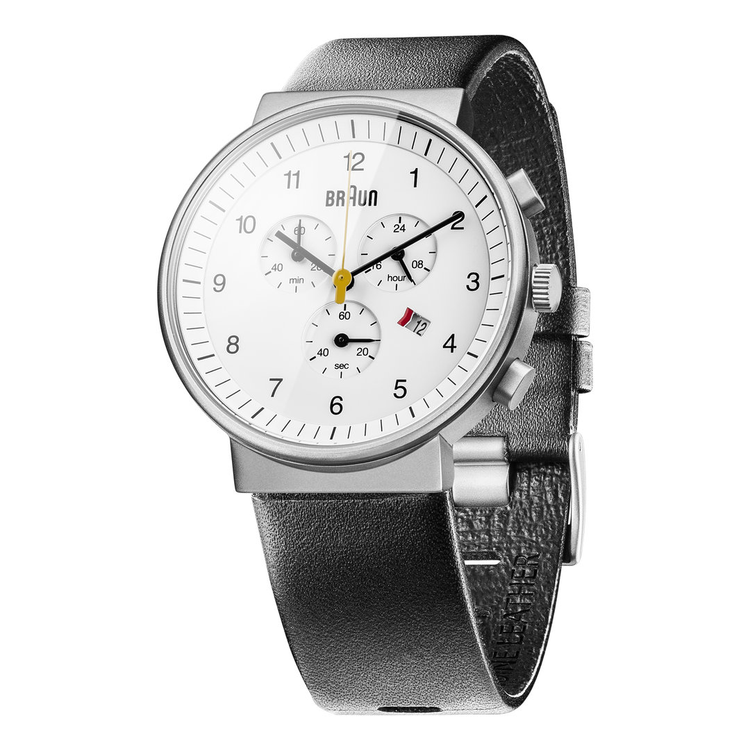 Braun gents BN0035 classic chronograph watch with leather strap