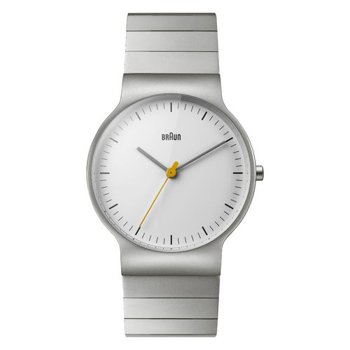 Braun BN0211SLBTG classic design gents watch, silver, 66589