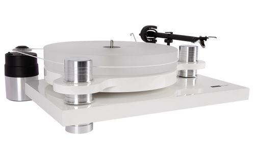 Audio Block PS-100+ turntable, white, nice and modern design, brand new