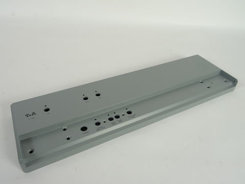 Spare part T&A Electroacoustic Front Panel A1500 Power Amplifier, grey, HS073