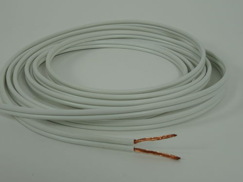 SinoxPlus SXL1259 speaker cable, thickness 2x2.50 mm², new, white, LK006