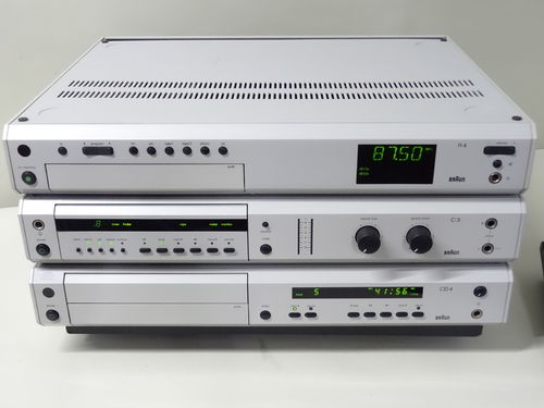 Action: Complete system Braun Atelier HiFi R4, C3, CD4, grey, good Condition