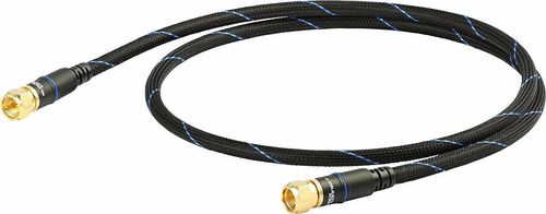 Black Connect HiFi hochwertiges SAT Kabel, 1m/1,50m/2,50m/3,50m/5,00m