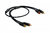 Black Connect HiFi high quality RCA slim cable, 0.5 m/ 1 m/ 1.5 m/ 2.5 m
