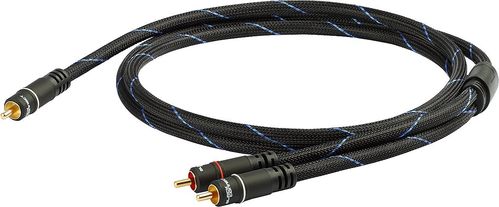 Black Connect high quality subwoofer MKII cable, 2.5 m/3.5 m/ 5 m/7.5 m/10 m