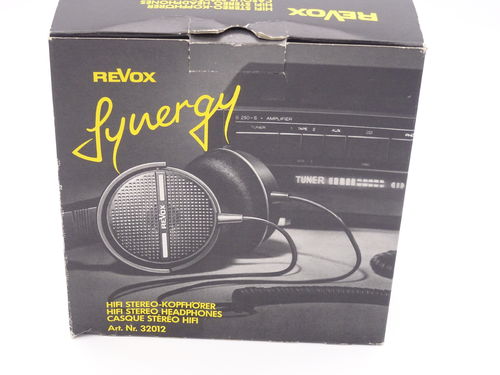 Revox Synergy HiFi Stereo Headphones, Black, very good condition, 6670