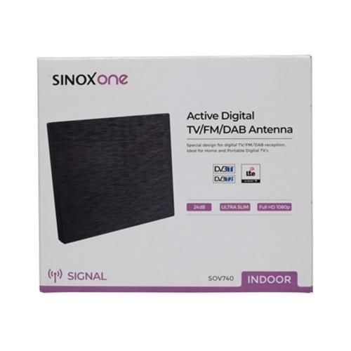 Sinox One SOV 740 Antenna DAB / FM / DVB-T Indoor Antenna, 24 dB