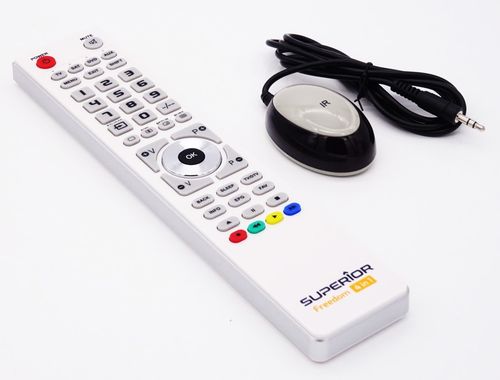 Remote control set T&A infrared receiver + programmed remote control, F6, White