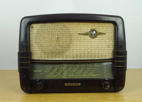 Braun Super 560 Radio, guter Zustand, defektes Bastlergerät, 7617