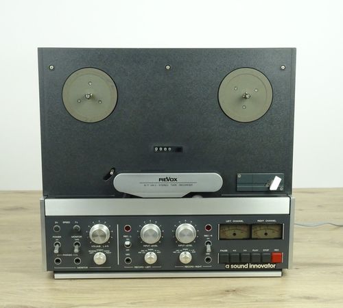 Revox B77MKII Tonbandmaschine, Schwarz, guter Zustand, Bastlergerät, 7762/117355