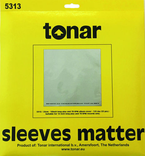 Tonar 10 inch LP outer sleeve, 25 pieces, New, ZUBTO5313